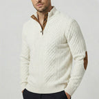 Crown - Jersey de cuello alto clásico para hombre