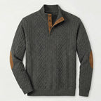 Crown - Jersey de cuello alto clásico para hombre