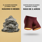 BÓXER DE FIBRA DE BAMBÚ · COMODIDAD TODO EL DÍA