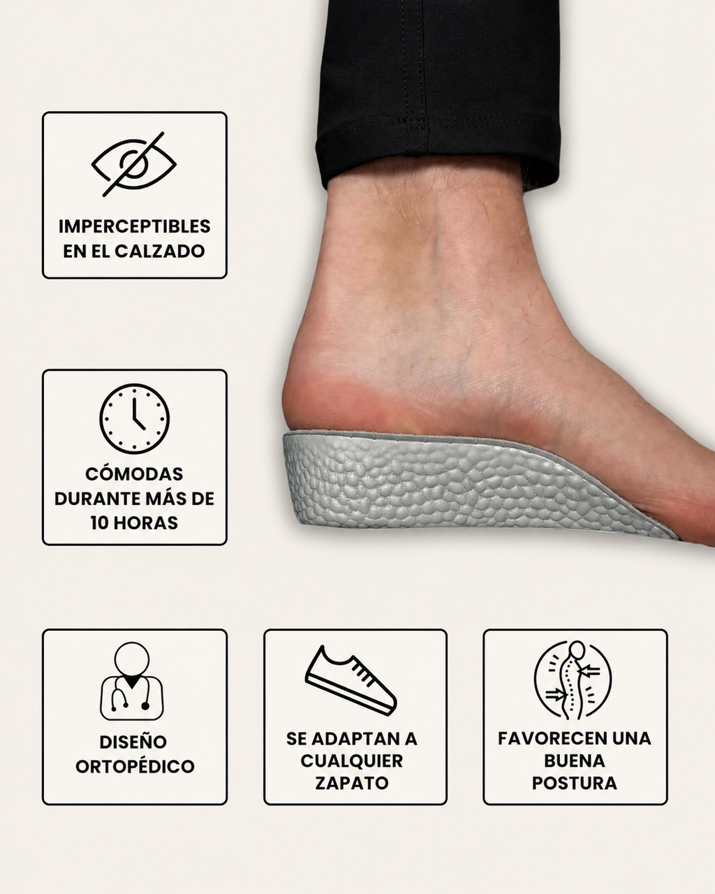 Plantillas Elevate — Altura Instantánea