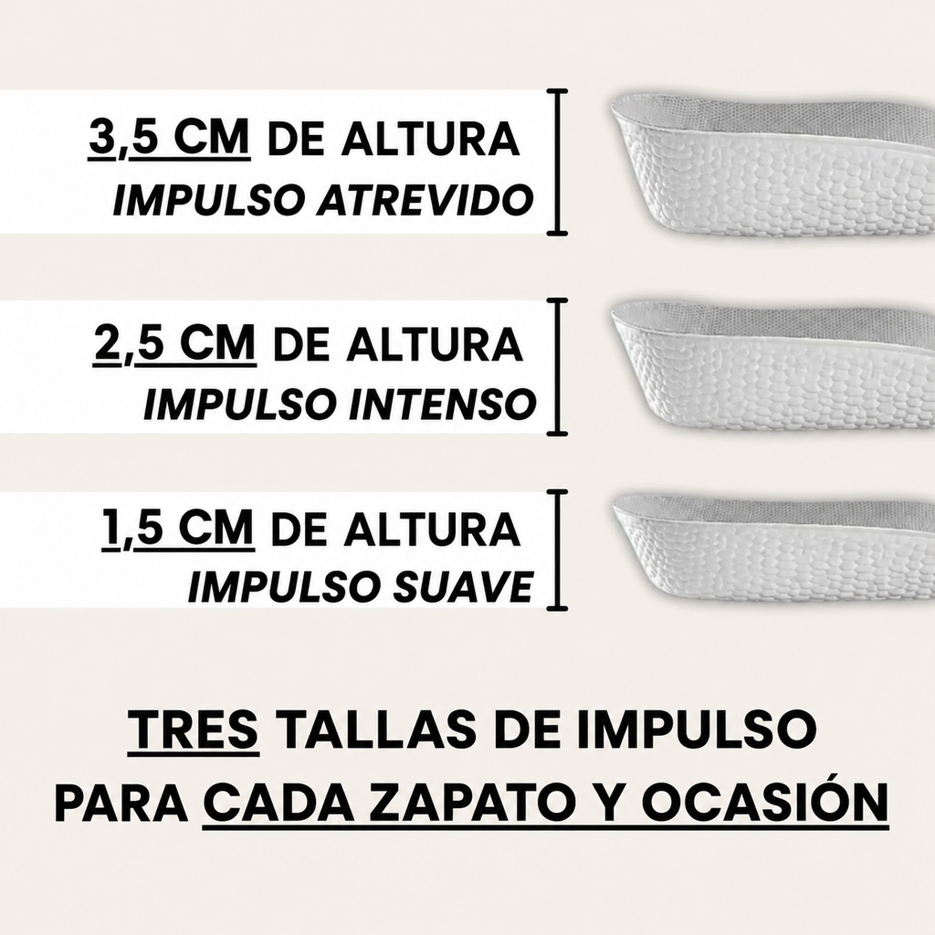 Plantillas Elevate — Altura Instantánea