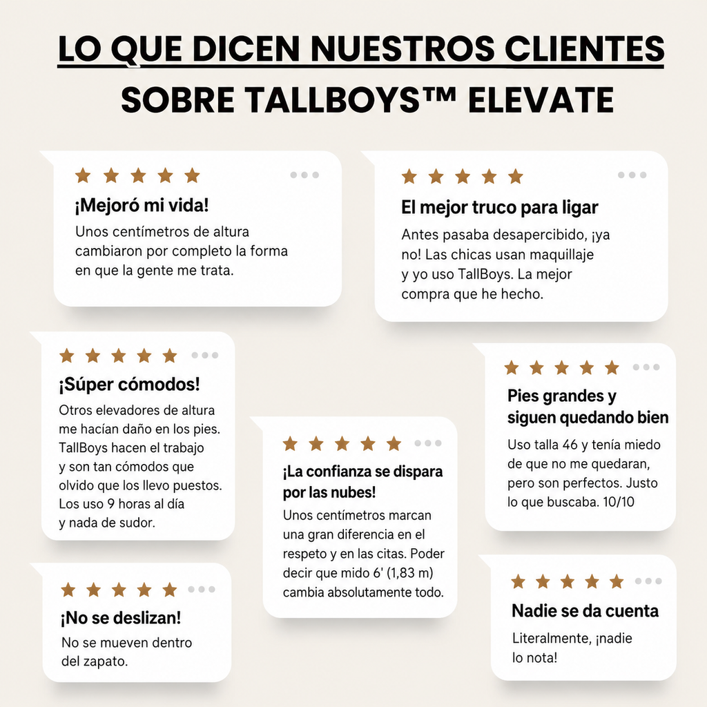 Plantillas Elevate — Altura Instantánea