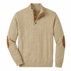 Crown - Jersey de cuello alto clásico para hombre